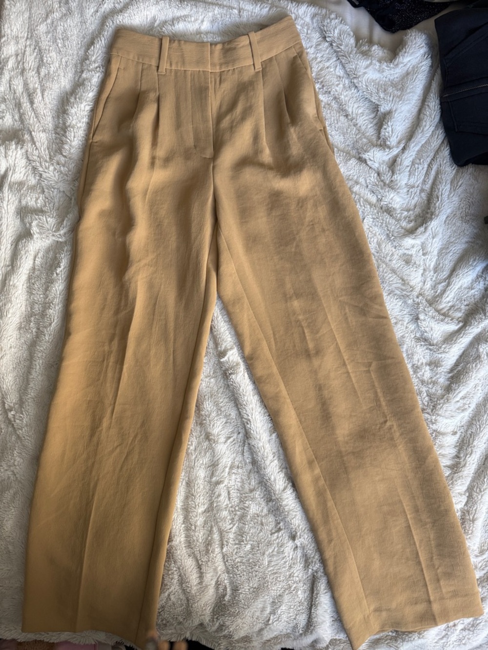 Wilfred Wide-Leg High-Rise Trousers in Camel